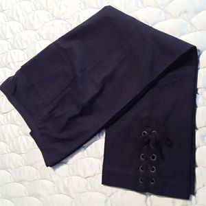 Express Grommet lace up leg Black Pant Sz 1/2